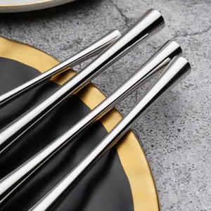 Kitchen Silver Ware Cutlery Set Flatware 410 Stainless Steel Wedding Cutlery Flatware Set