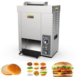 Máquina tostadora de bollos de hamburguesa con transportador de nueva condición comercial para restaurantes, equipo de cocina - Product Image 2
