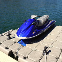 Système d'assemblage de plateforme flottante modulaire en HDPE pour jet ski, bateau et embarcation nautique