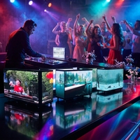 P2.5 Anpassbare Faltbare DJ-Kabine LED-Bildschirm Bühnen-Event LED-Videowand-Panels Flexible DJ-LED-Musikbühne, DJ-Kabine