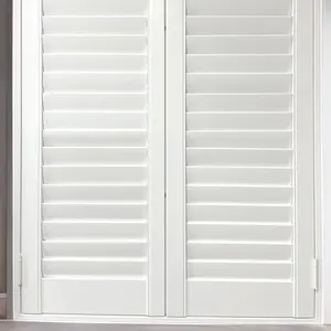 Großhandel individuelles modernes Design wasserdichte Plantage-Jallden interieur und exterieur PVC-Fensterläden direkt aus China