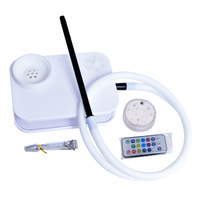 Échantillon gratuit vente en gros LED narguilé Shisha boîte colorée fumer Chicha narguilé carré Sheesha narguilé portable avec lumière LED