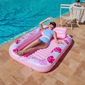 <span class=keywords><strong>Piscine</strong></span> <span class=keywords><strong>gonflable</strong></span> de bronzage 4-en-1 : transat flottant, bain de soleil, radeau et jouet aquatique - Product Image 2