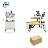 Scelleuse de cartons et applicateur d'étiquettes entièrement automatiques, machine d'étiquetage en temps réel pour centre d'expédition express