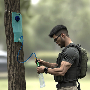 Cá nhân mini lọc nước rơm đi bộ đường dài cắm trại Survival khẩn cấp phụ kiện thiết bị du lịch xách tay ngoài trời Bộ lọc nước - Product Image 6