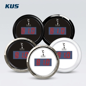 Nuevo Medidor Digital de Temperatura del Agua KUS <span class=keywords><strong>CETR</strong></span> 12/24V DC 52mm, 316SS IP67 25~120C, Sensor de Temperatura para Generador Marino, Garantía de 12 Meses - Product Image 1