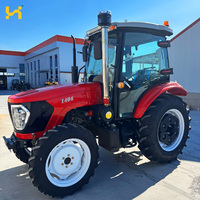 Tracteur agricole 4x4 diesel 140 CV en promotion avec élévateur hydraulique pour l'agriculture en champ