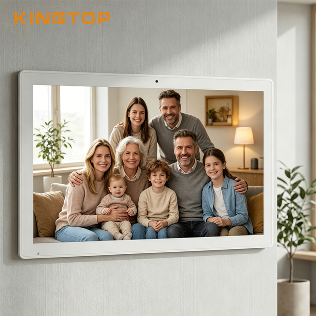15.6" Android 15 Smart Calendar Photo Frame 365-Day Event Management AI Voice Assistant Video/MP3 Support Family Chore Meal