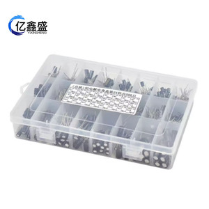 ตัวเก็บประจุอลูมิเนียมอิเล็กโทรลีติค 0.1uF 1000uF 10V 16V 25V 50V ชุดคละแบบโพลาไรซ์ 500 ชิ้น - Product Image 4