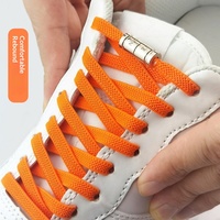 Les nouveaux lacets de chaussures en maille élastique avec fermoirs métalliques faciles à utiliser, modèle D1-5, pour hommes et femmes
