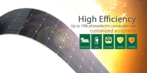 Panneau solaire flexible et léger de 300 W pour le camping en plein air, panneau solaire à film mince flexible pour les camping-cars et les véhicules de golf - Product Image 4
