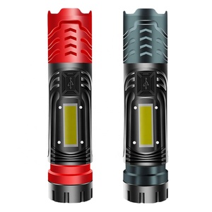 P99 đa chức năng zoom chiến thuật đèn pin 10 * COB <span class=keywords><strong>LED</strong></span> 2000LM nam châm an toàn có thể sạc lại Torch ánh sáng Hummer an toàn - Product Image 3