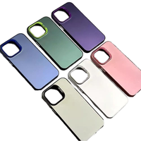 Coque de téléphone en TPU Aurora Laser Mat compatible avec 13 Mini 14 Plus 15 Pro Max, coque de protection rigide translucide