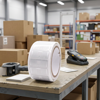 Étiquette RFID souple UHF en PET à prix d'usine, encoche RFID humide, codage personnalisé, autocollante