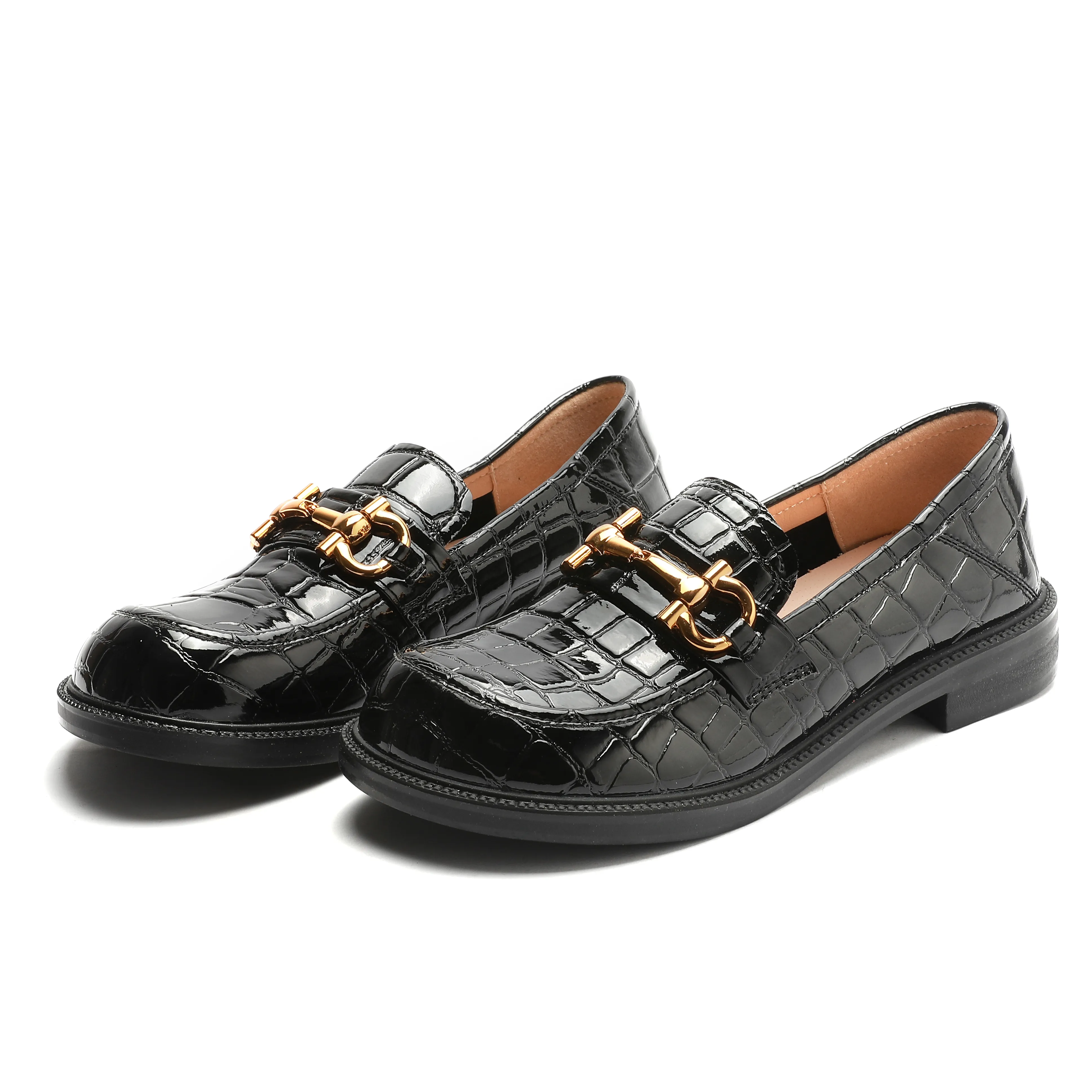 Wholesale Platform Casual Lady Footwear Driving Shoes Leather Flat Loafers Slip On Women Loafers Shoes