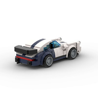 Compatible avec les briques de construction de marque, voiture de course MOC, jouets éducatifs à assembler soi-même, blocs de construction en plastique