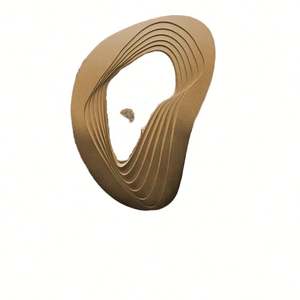 กระจกติดผนังทรงไม่สมมาตร ขนาด 80*60 ซม. คุณภาพเยี่ยม กรอบไม้เนื้อแข็งและกระจกสีดำ ดีไซน์ทันสมัย สำหรับตกแต่งบ้าน ห้องนั่งเล่น - Product Image 4