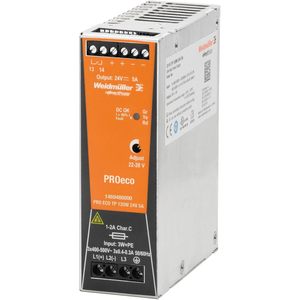 Alimentation électrique AC DC Weidmller Proeco 120W 24V 5A pour usage industriel - Product Image 1