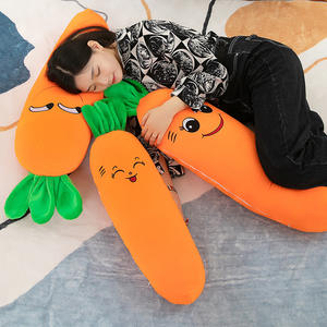Fabricant de jouets en peluche personnalisé <span class=keywords><strong>super</strong></span> doux détachable carotte peluche poupée lavable Long lit oreiller de couchage - Product Image 3
