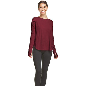 Solid Colors <strong>Women</strong> t Shirt Crew Neck Long Sleeve t Shirt Plus Size Ladies Sports Comfy 100% Cotton <strong>Undershirt</strong> <strong>for</strong> <strong>Women</strong> - Product Image 3
