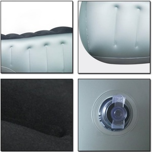 PVC <b>Inflatable</b> Flocking <b>Car</b> <b>Mattress</b> 130*28*42 CM for Family Travel Outdoor Camping Back Seat Pad Without Air Pump - Product Image 3
