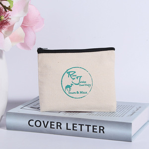 Tùy Chỉnh Thời Trang Unisex Dây Kéo Đồng Xu Pouch Với Penny Vòng Chìa Khóa Sang Trọng Nhỏ Vải Du Lịch Mỹ Phẩm Túi - Product Image 4