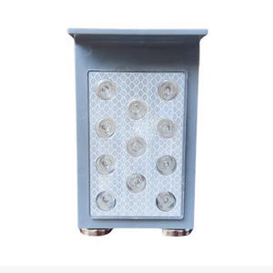 Luz de advertencia de tráfico <span class=keywords><strong>solar</strong></span> LED, poste delineador trapezoidal reflectante de PC impermeable para barandillas de carretera - Product Image 4