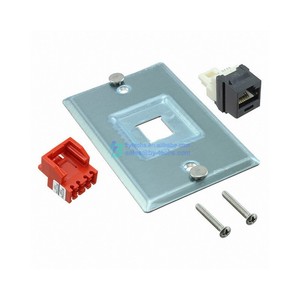 Fournisseur Chine Service d'agent d'expédition KWP5EY Jack Mini-Com Connecteur modulaire 8p8c <span class=keywords><strong>RJ45</strong></span> Ethernet Plaque murale KWP-5EY non blindée - Product Image 1