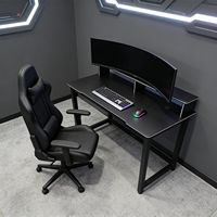 Table de jeu pour ordinateur au design moderne personnalisable, table PC haute capacité, bureau d'ordinateur