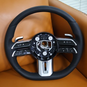 Volante de Cuero Personalizado para <span class=keywords><strong>Mercedes</strong></span> Benz W213 W203 W222 W176 X164 GLC X253 X166 X253 A35 A45 - Product Image 1