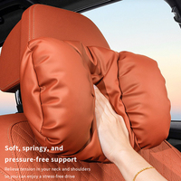 Coussin de soutien lombaire et appui-tête pour siège de voiture en mousse à mémoire de forme, soutien du dos et du cou (conçu pour le siège du conducteur)