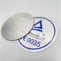 Autocollants argentés en vinyle pour cérémonie, adhésifs étanches, personnalisés, produits d'impression avec logo, en pvc, pet