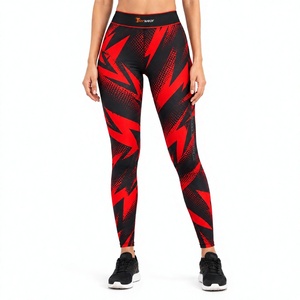 Custom Sublimation <b>Leggings</b> for Women High Waist Sports Yoga Gym Fitness Running Pants Full <b>Print</b> Stretch Activewear OEM - Product Image 1