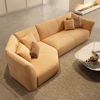 Canapé trois places Timberight de luxe pour hall d'hôtel 5 étoiles, design moderne personnalisé, tissu anti-griffures, assise commerciale en éponge pour salon