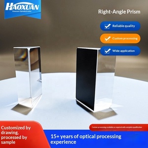 Haoxuan <span class=keywords><strong>Prisme</strong></span> optique à angle droit personnalisable pour <span class=keywords><strong>lunettes</strong></span>, 30, 60 et 90 degrés, en verre optique K9, Fournisseur direct - Product Image 2