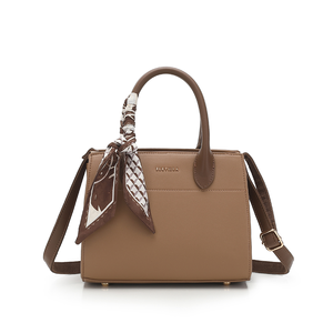 Women's Medium <strong>Top</strong> Handle Crossbody Bag PU Structured Handbag with Zipper Closure Waterproof 2-2.9L Capacity for Daily - Product Image 4