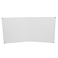 Vente en gros d'usine OEM tableau blanc pliable de grande taille 40x72 pouces avec cadre en aluminium tableau blanc mural avec deux tableaux blancs pliants