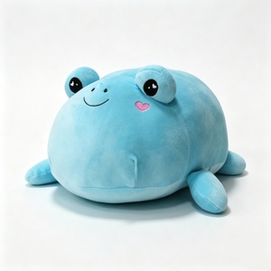 Peluche grenouille personnalisée, oreiller grenouille en peluche, peluche grenouille bleue, jouet grenouille mignon, peluche grenouille moelleuse - Product Image 2