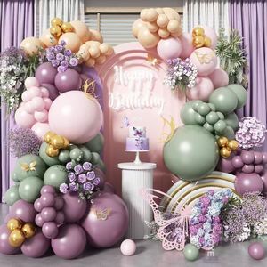 Globos de Fiesta, Juego de Cadenas de Globos Rosa y Morado, Decoraciones para Fiestas, Combinación de Globos para Bodas y Cumpleaños - Product Image 1