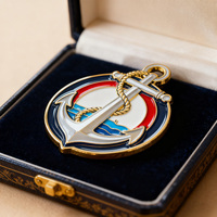 Nouvelles Pièces de Monnaie Souvenirs 3D en Métal, Vente en Gros, Émail Souple Irrégulier, Cadeau de Défi de Jeu, Pièce de Collection Personnalisée, Ancre de Bateau