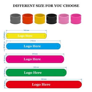 Pulseras de Goma Personalizadas con Logotipo de Dibujos Animados, Brazaletes para Correr de Noche, Pulseras de Diferentes Tamaños con Impresión de Logotipo - Product Image 3