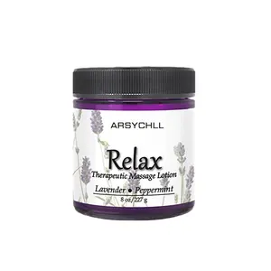 All Natural Lavender & Peppermint Relax Oil Body Massage Lotion & Cream