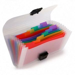Porte-documents extensible à 13 compartiments pour reçus, factures et documents de bureau - Product Image 1