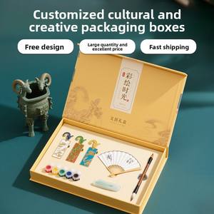 Caja de regalo para marcapáginas Siyang Fangzun, caja de embalaje personalizada para mercancía, caja de regalo personalizada de estilo nacional para museo, caja de regalo cultural personalizada. - Product Image 1