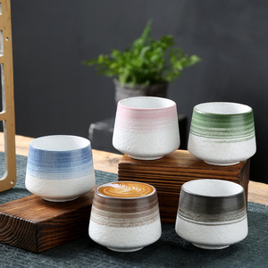 Customized 200ML Ceramic <b>Cups</b> Retro Rough Earthenware Coffee <b>Cups</b> and Household Water <b>Cups</b> - Product Image 2