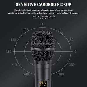 TNH UM- E7 Karaoke-Sing-Mikrofon-Set FM Dynamic Mic Profession elles drahtloses Hand mikrofon Plug-Play Dual-Mikrofon-Rauschen - Product Image 4