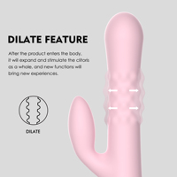 WINYI Nouveau Vibromasseur d'Insertion Vente en Gros Double Têtes Vibrant Gonflement Gspot Clitoridien Lapin Vibrateur Sex Toys Pour Femmes