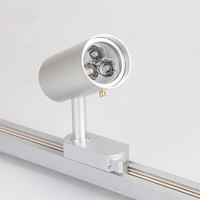 Spots LED sur rail 9W réglables, certifiés ETL, compatibles DALI, puces COB, corps cylindrique entièrement en aluminium, noir/argent, pour bureau