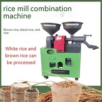Petite machine à décortiquer et à moudre le riz motorisée pour usage domestique, à haute capacité pour décortiquer le riz paddy