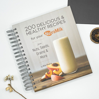 Livre de recettes en spirale pour perdre du poids personnalisé 200 nourriture délicieuse et recettes de vie saine Journal livre de cuisine avec onglet